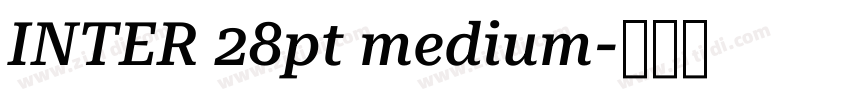 INTER 28pt medium字体转换